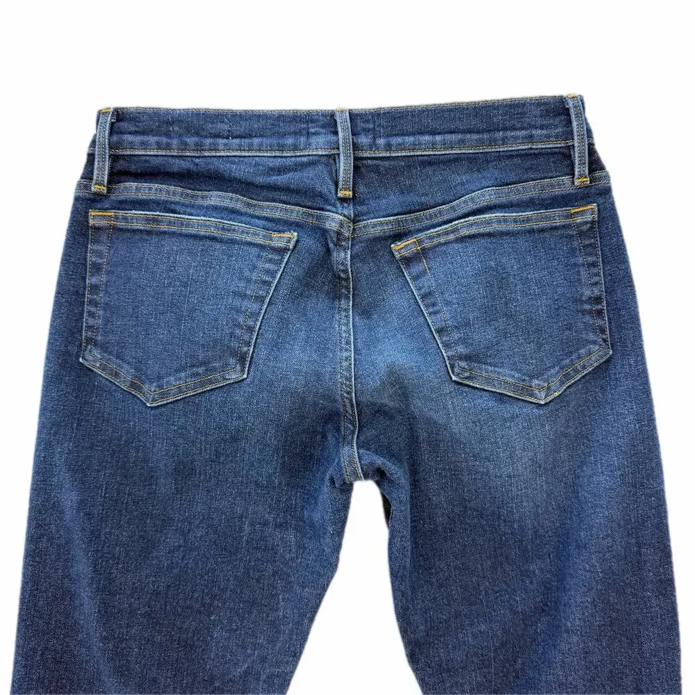 Frame Denim Men's 30 L'Homme Slim Fit Straight Dark Wash Tapered Basic Jeans